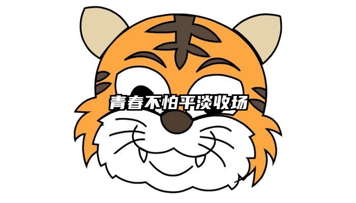 青春不怕平淡收场