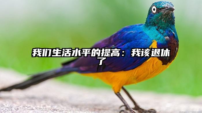 我们生活水平的提高：我该退休了