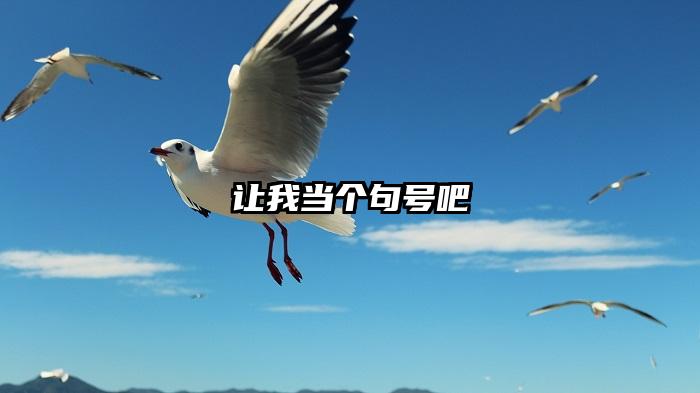 让我当个句号吧