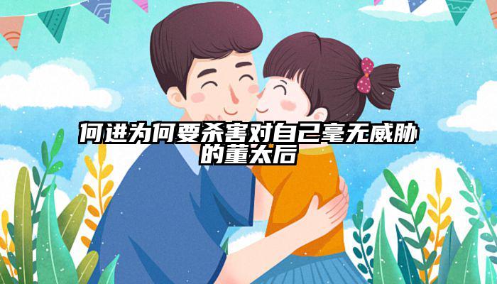 何进为何要杀害对自己毫无威胁的董太后