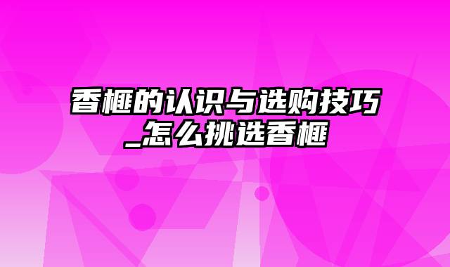 香榧的认识与选购技巧_怎么挑选香榧