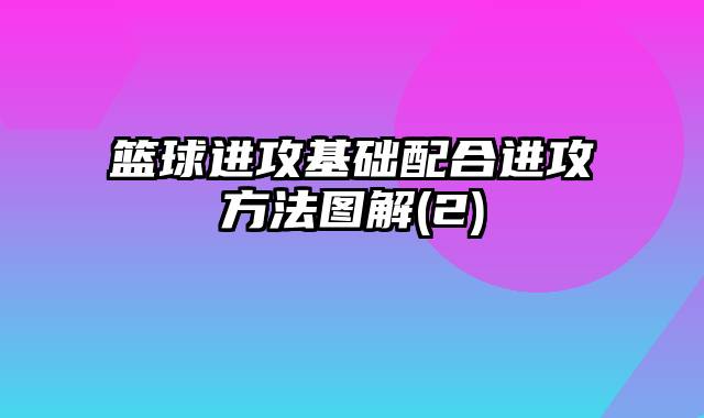 篮球进攻基础配合进攻方法图解(2)