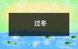 过冬