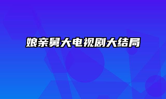 娘亲舅大电视剧大结局