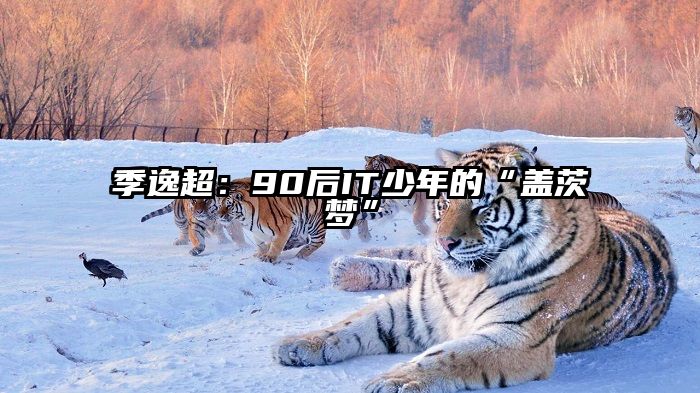 季逸超：90后IT少年的“盖茨梦”