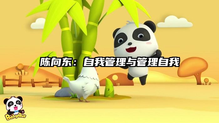 陈向东：自我管理与管理自我
