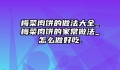 梅菜肉饼的做法大全_梅菜肉饼的家常做法_怎么做好吃.